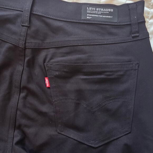 Levi Strauss Engineered for Movement 511 Slim Tech Pants Black sz 33X32 - Picture 4 of 13